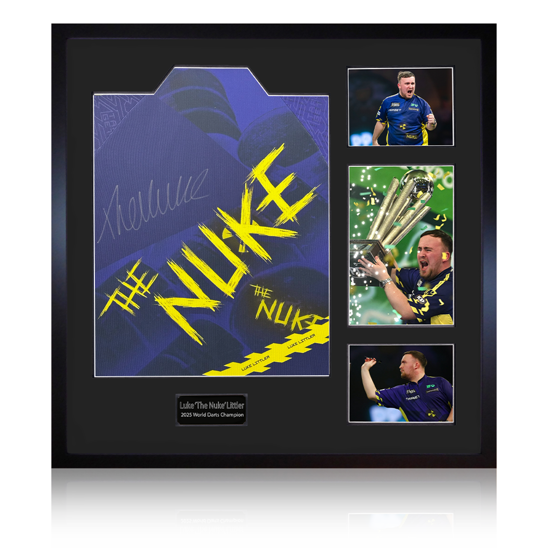 Luke Littler Signed 2025 Shirt Elite Frame