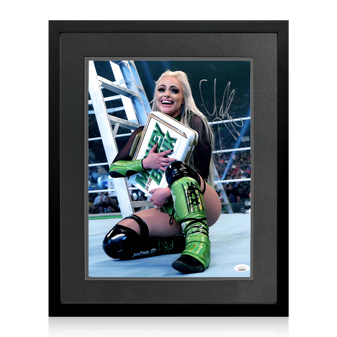 Liv Morgan Signed Image Deluxe Mount Frame (JSA)