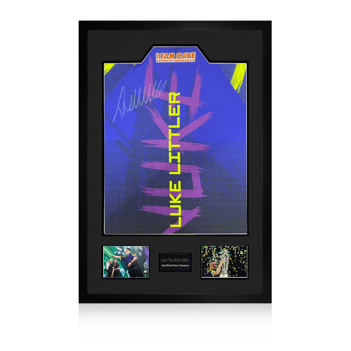 Luke Littler 2026 World Champion Signed Shirt Premium Frame