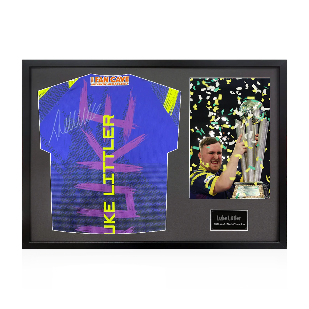 Luke Littler 2026 World Champion Signed Shirt Classic Frame