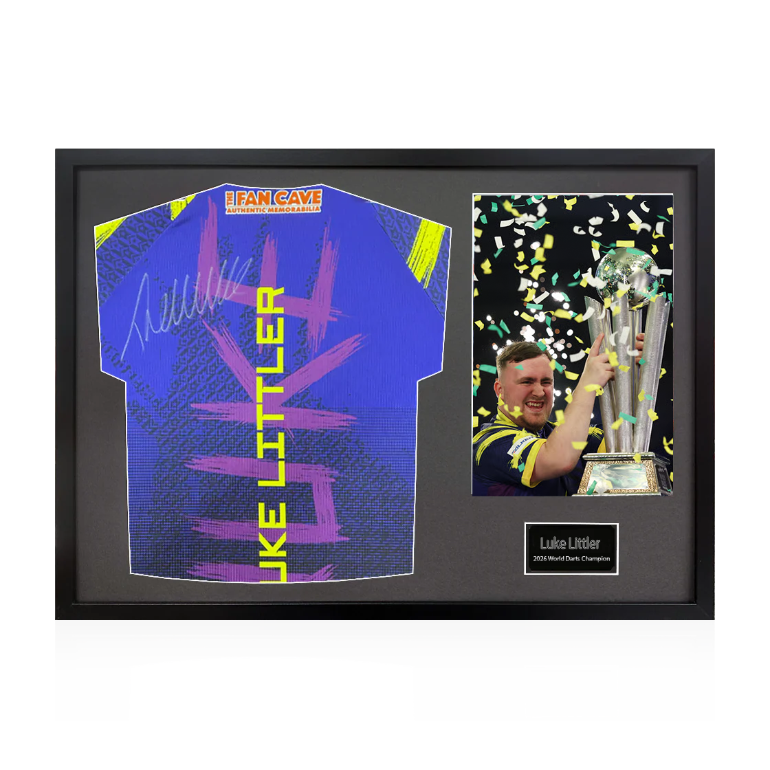 Luke Littler 2026 World Champion Signed Shirt Classic Frame