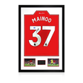 Kobbie Mainoo Signed Manchester United Premium Frame (ACG Cert)