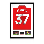 Kobbie Mainoo Signed Manchester United Premium Frame (ACG Cert)