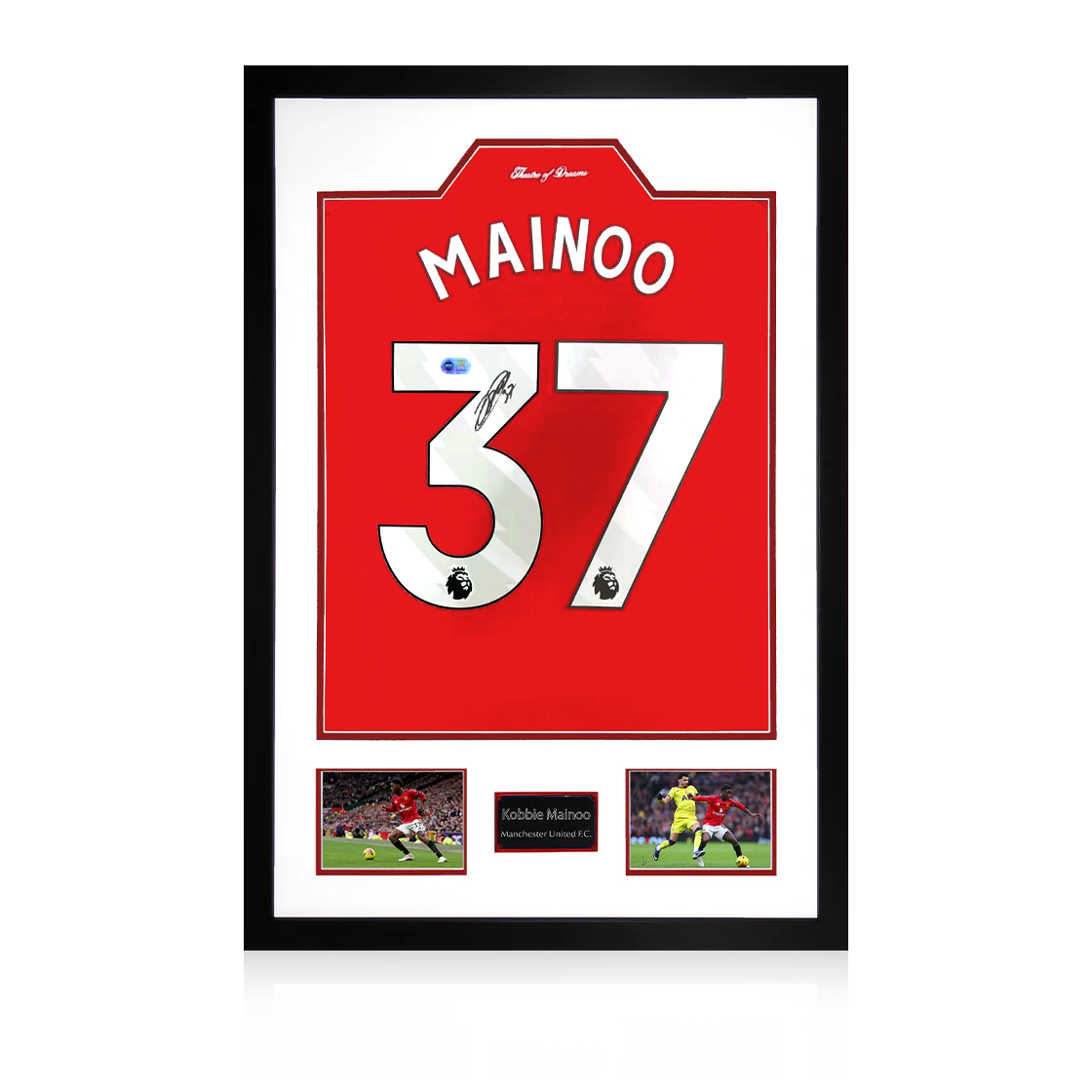 Kobbie Mainoo Signed Manchester United Premium Frame (ACG Cert)