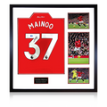 Kobbie Mainoo Signed Manchester United Elite Frame (ACG Cert)