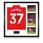 Kobbie Mainoo Signed Manchester United Elite Frame (ACG Cert)