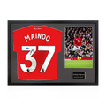 Kobbie Mainoo Signed Manchester United Classic Frame (ACG Cert)