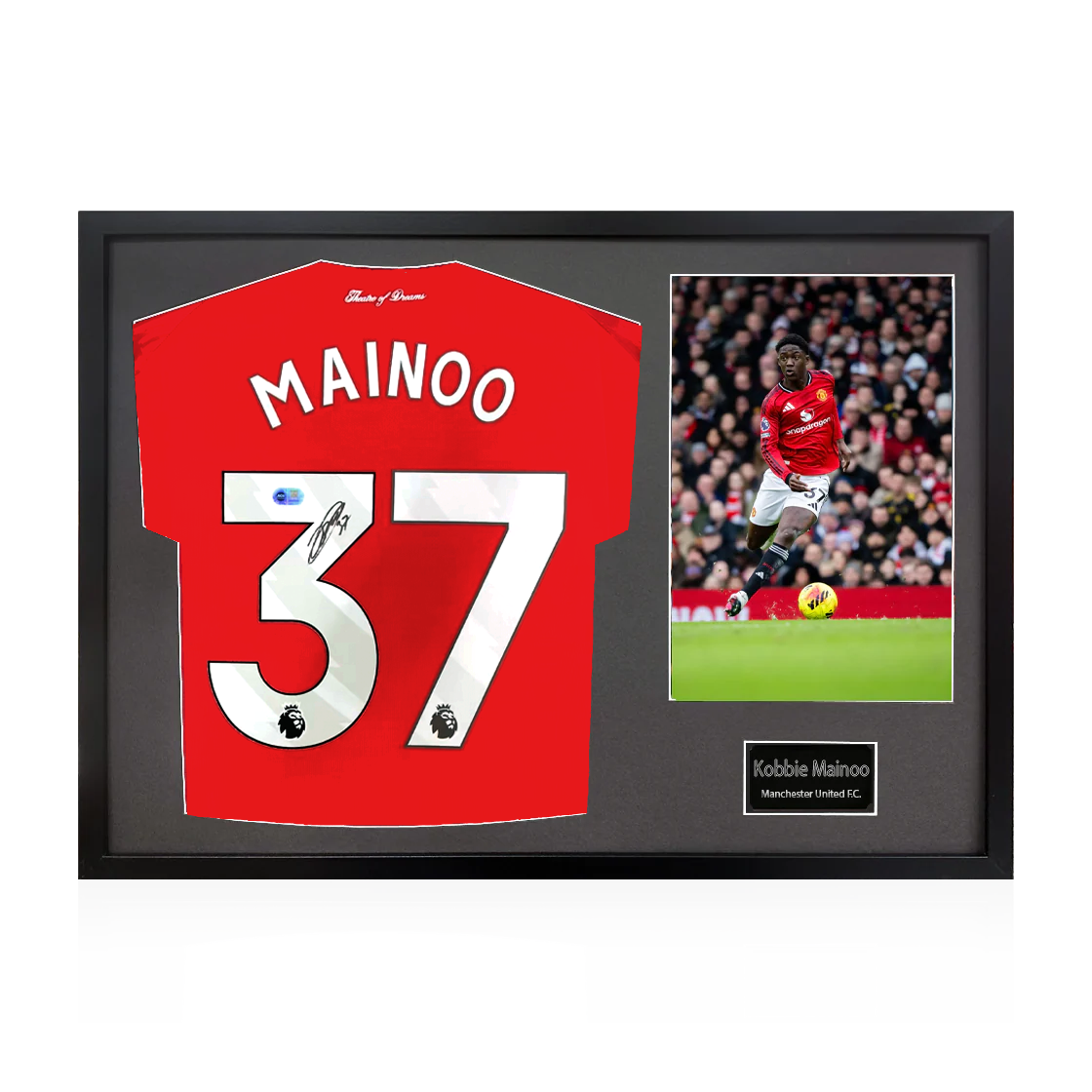 Kobbie Mainoo Signed Manchester United Classic Frame (ACG Cert)