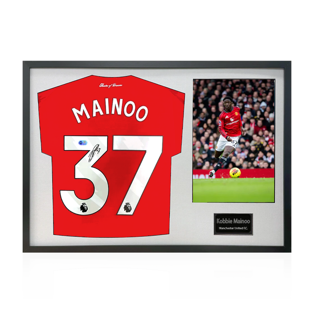 Kobbie Mainoo Signed Manchester United Classic Frame (ACG Cert)