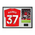 Kobbie Mainoo Signed Manchester United Classic Frame (ACG Cert)