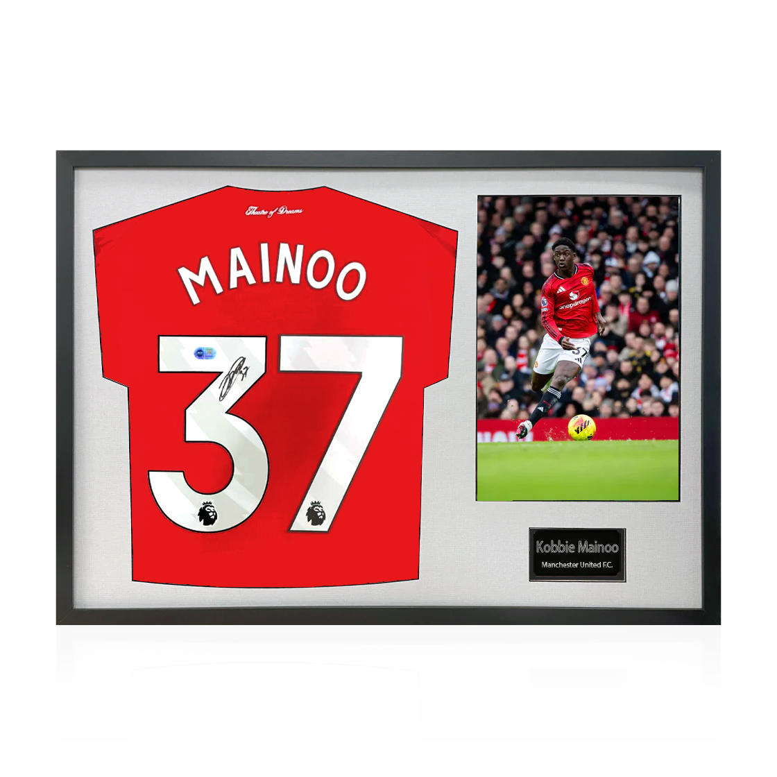 Kobbie Mainoo Signed Manchester United Classic Frame (ACG Cert)