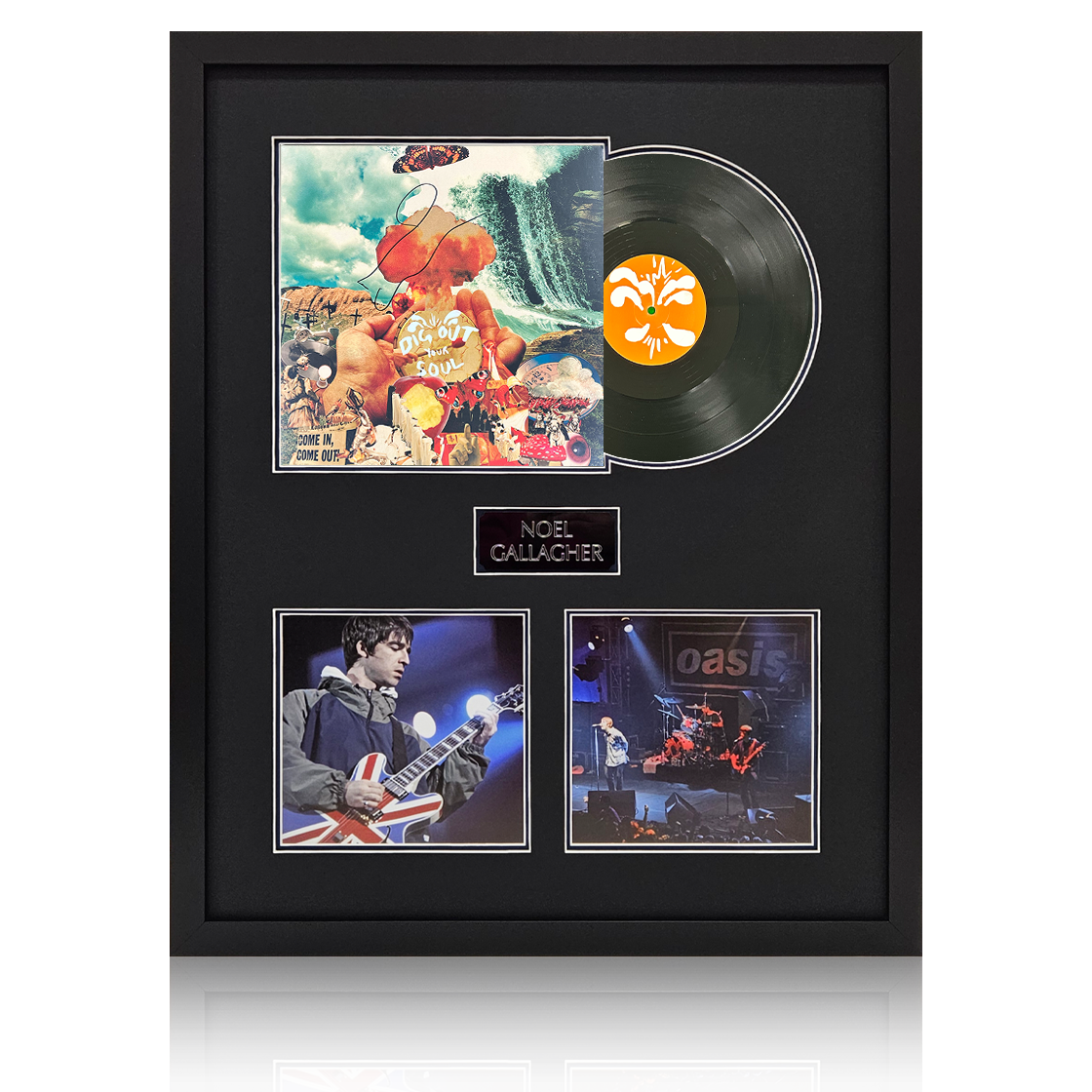 Noel Gallagher Signed Dig Out Your Soul LP Elite Frame (Beckett)