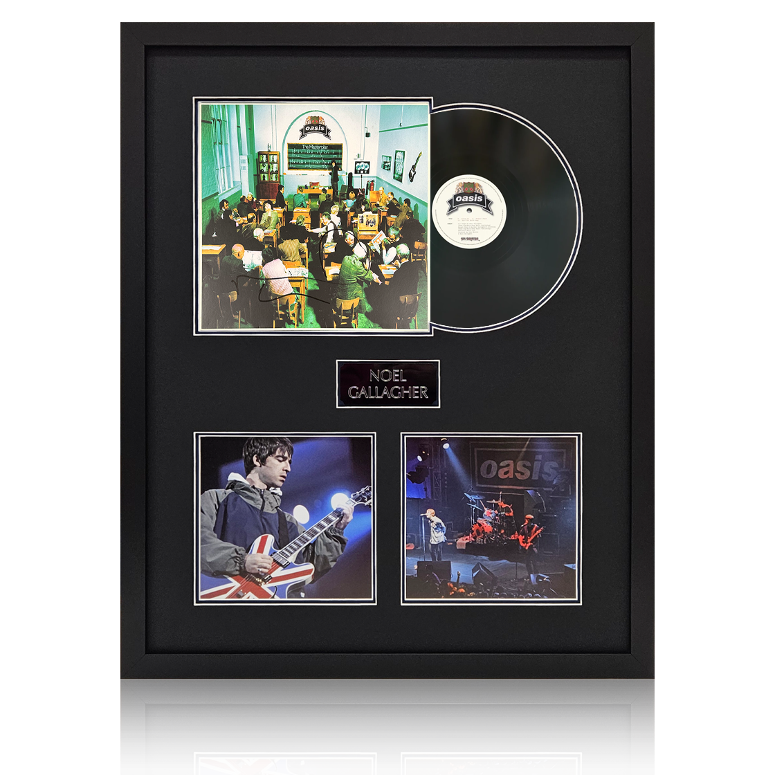 Noel Gallagher Signed The Masterplan LP Elite Frame