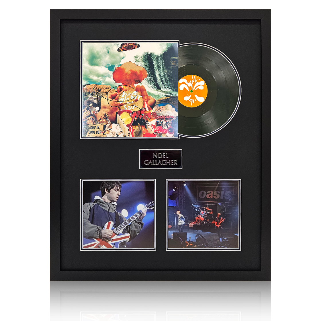 Noel Gallagher Signed Dig Out Your Soul LP Elite Frame