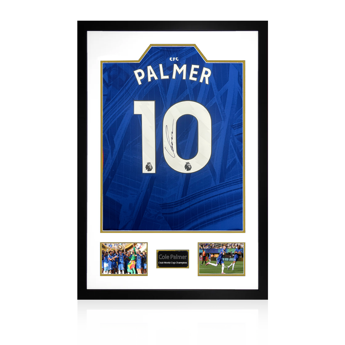 Cole Palmer Signed Chelsea 25/26 Club World Cup Champion Shirt Premium Frame