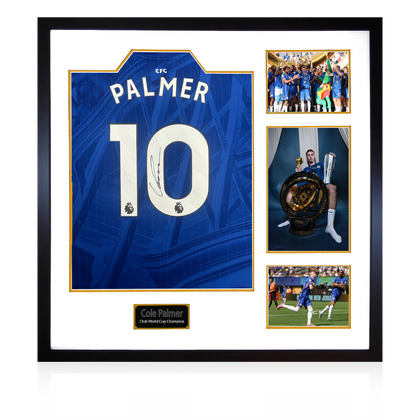Cole Palmer Signed Chelsea 25/26 Club World Cup Champion Shirt Elite Frame