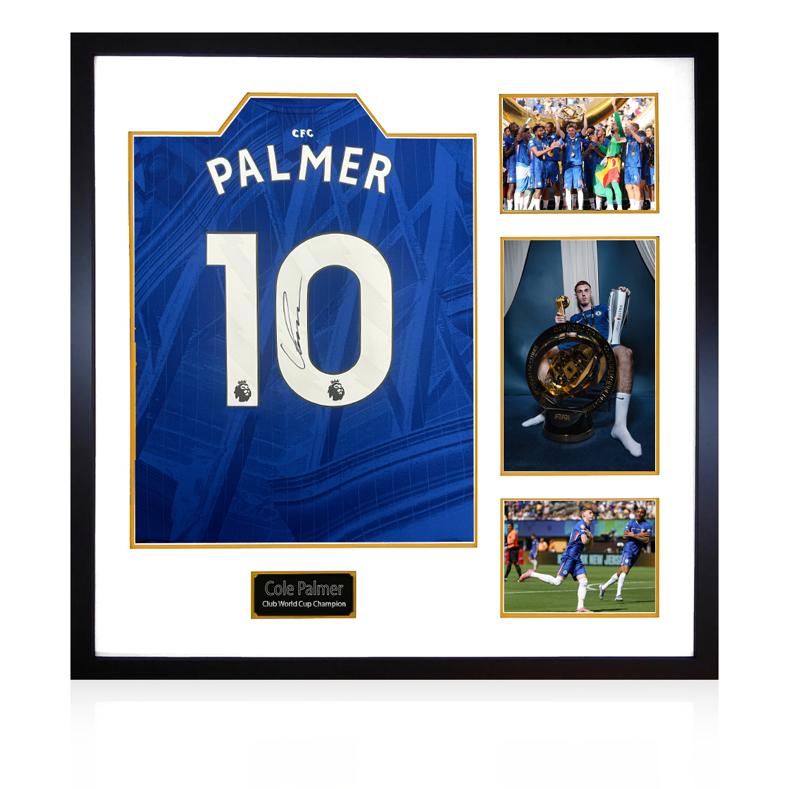 Cole Palmer Signed Chelsea 25/26 Club World Cup Champion Shirt Elite Frame