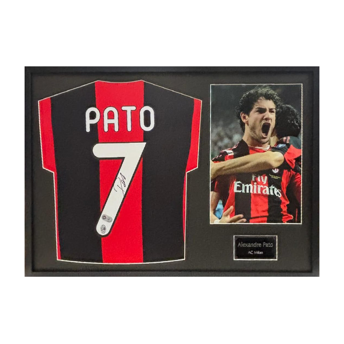 Alexandre Pato Signed AC Milan Shirt Classic Frame (ACG Cert)