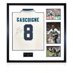 Paul Gascoigne Signed England 96' Shirt Elite Frame