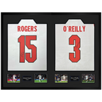 Morgan Rogers & Nico O'Reilly Signed England Ultra Premium Frame