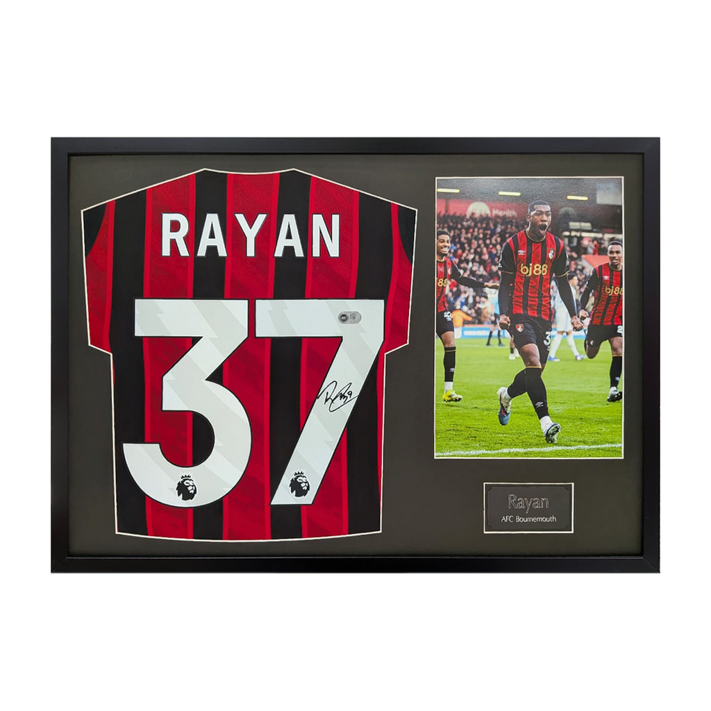 Rayan Signed AFC Bournemouth Shirt Classic Frame (ACG Cert)