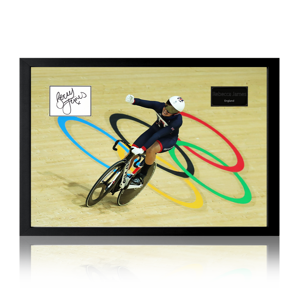 Rebecca James Signed Olympics Cut Iconic Frame