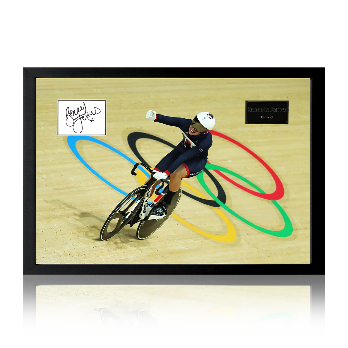 Rebecca James Signed Olympics Cut Iconic Frame