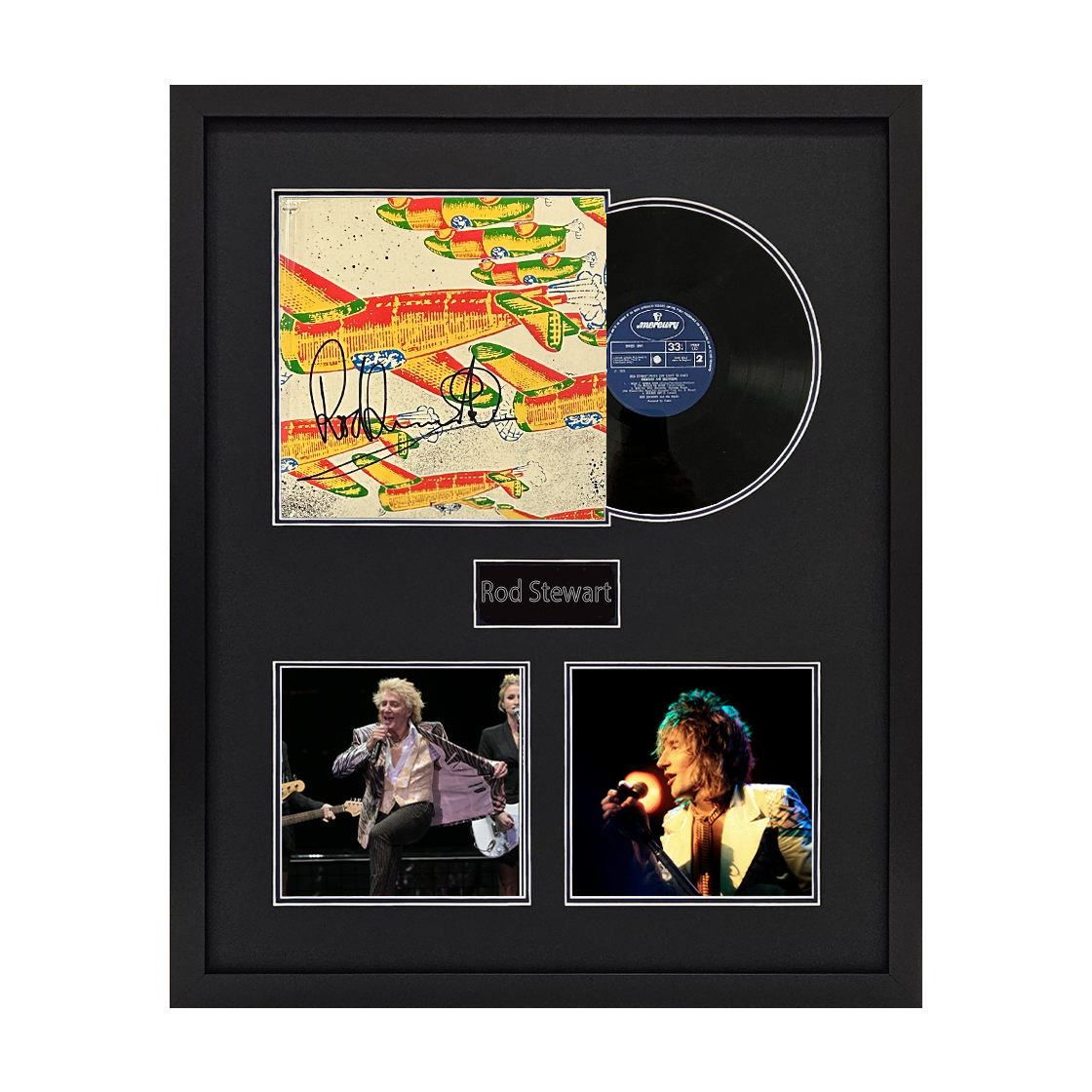 Rod Stewart Signed 'Coast to Coast: Overture and Beginners' LP Elite Frame (ACG Cert)