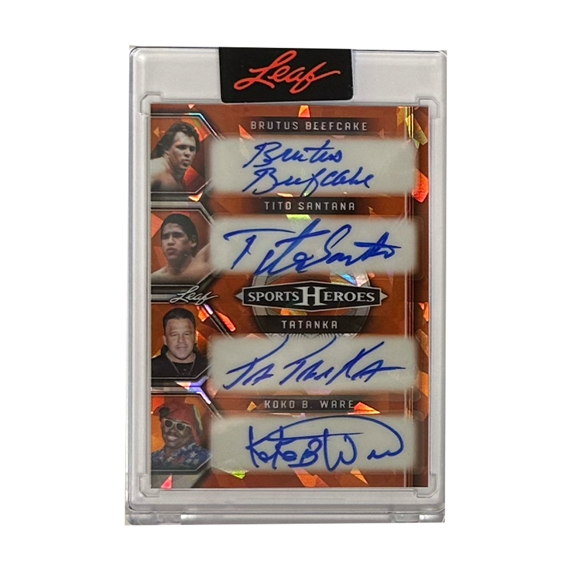 Leaf Sports Heroes Brutus Beefcake, Tito Santana, Tatanka & Koko B. Ware 2/6