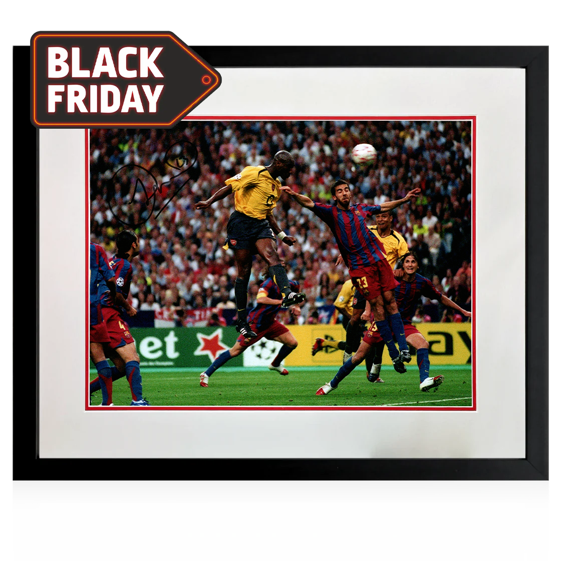 Sol Campbell Signed Arsenal Image Compact Frame