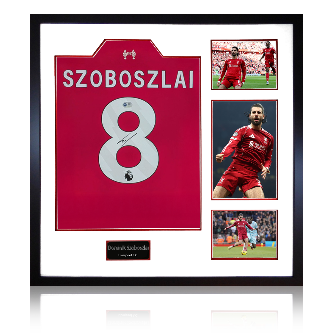 Dominik Szoboszlai Signed Liverpool 25/26 Shirt Elite Frame (ACG Cert)