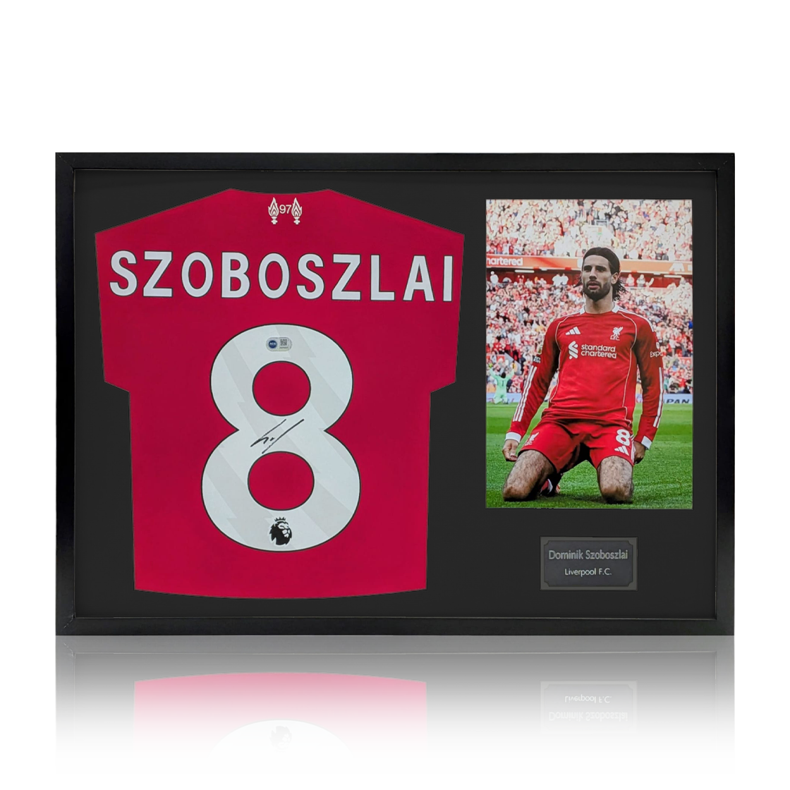 Dominik Szoboszlai Signed Liverpool 25/26 Shirt Classic Frame (ACG Cert)