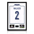 Kyle Walker Signed England Shirt Premium Frame