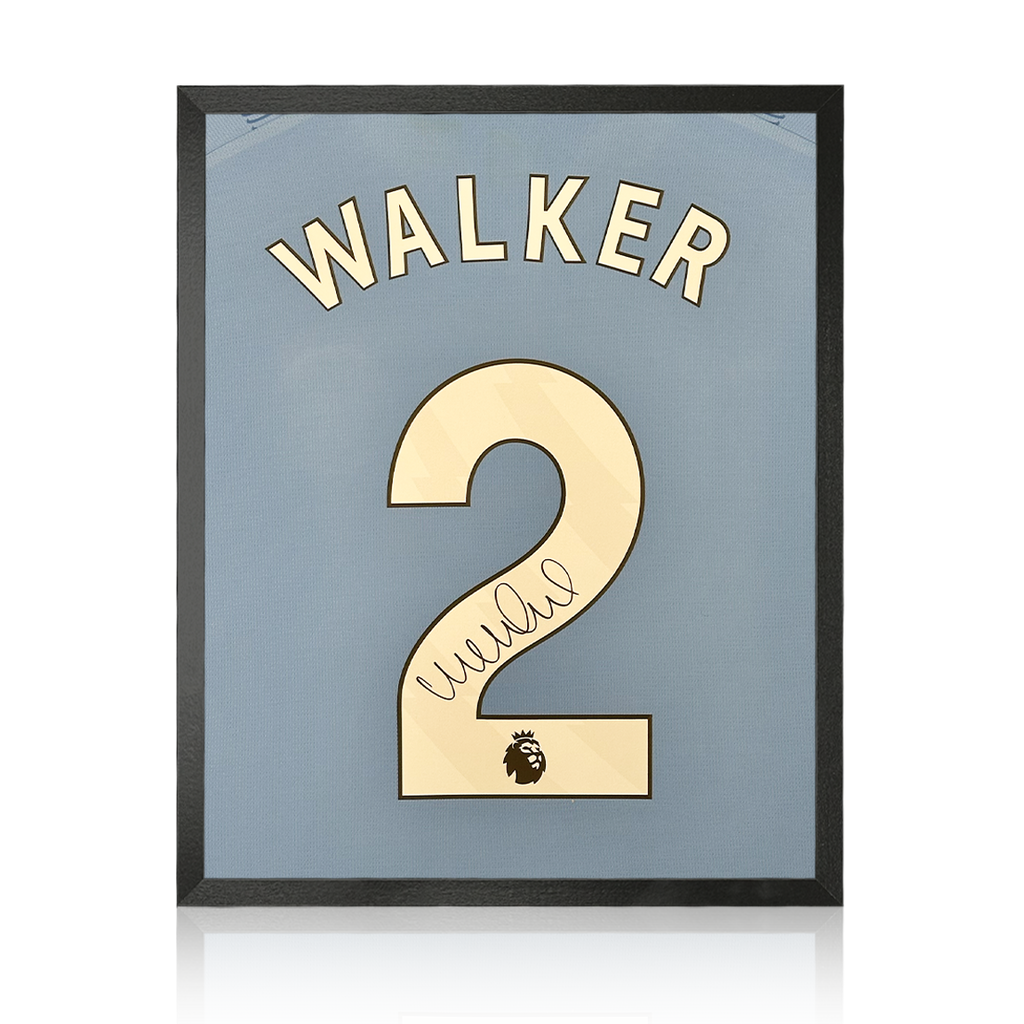Kyle Walker Signed Manchester City 23/24 Shirt Compact Frame