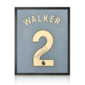 Kyle Walker Signed Manchester City 23/24 Shirt Compact Frame