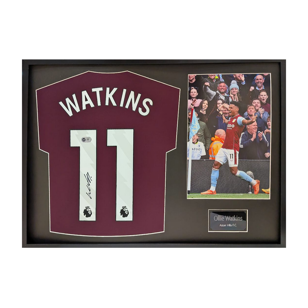 Ollie Watkins Signed Aston Villa Shirt Classic Frame (ACG Cert)