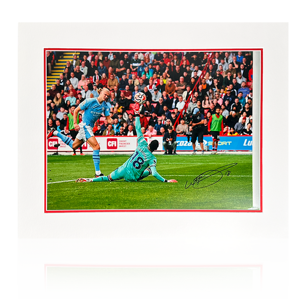 Wes Foderingham Signed Sheffield United Image Deluxe Mount