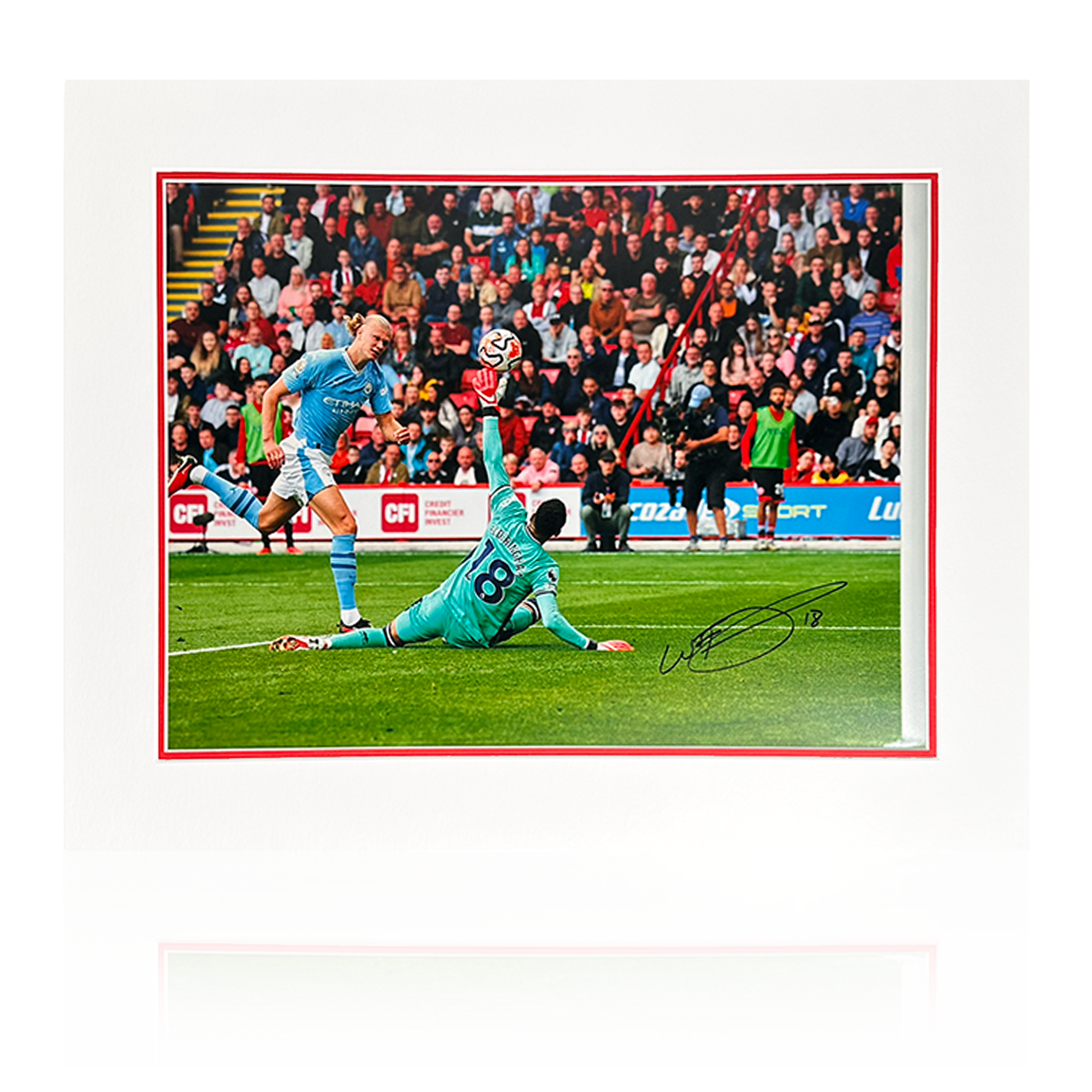 Wes Foderingham Signed Sheffield United Image Deluxe Mount