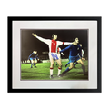 Johan Cruyff Signed AFC Ajax Photo Deluxe Mount Frame (AFTAL Authentication)