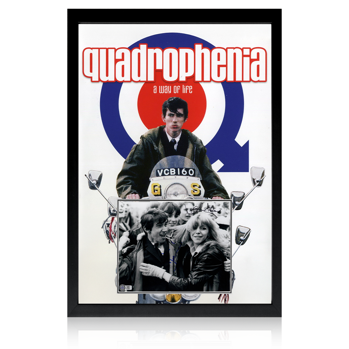 Phil Daniels and Leslie Ash Signed Quadrophenia Image Iconic Frame (AFTAL Authentication)