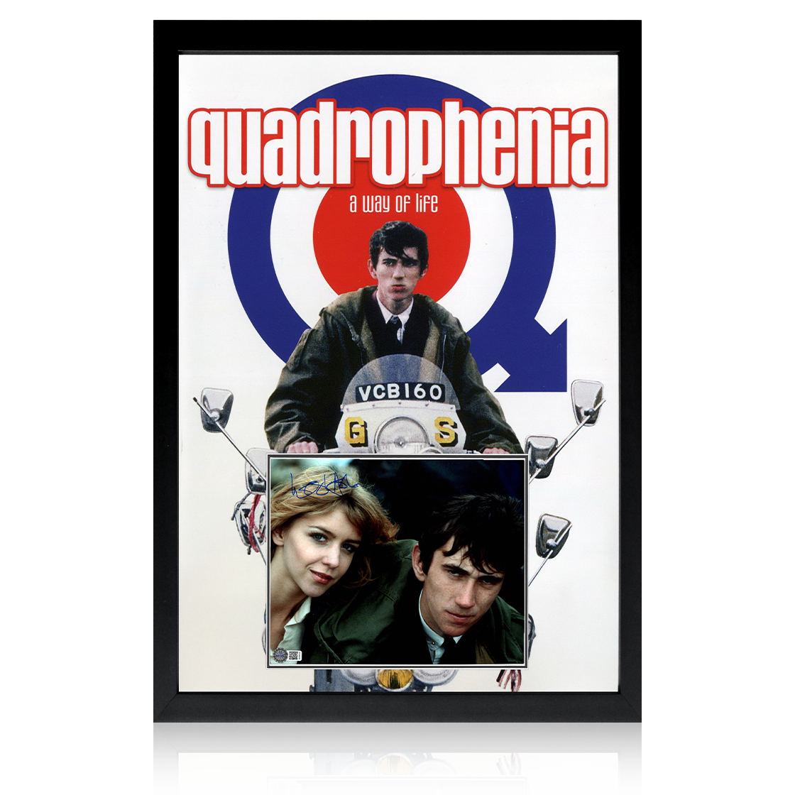Phil Daniels and Leslie Ash Signed Quadrophenia Image Iconic Frame (AFTAL Authentication)