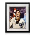 Johan Cruyff Signed New York Cosmos Photo Deluxe Mount Frame (AFTAL Authentication)