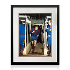 Johan Cruyff Signed FC Barcelona Photo Deluxe Mount Frame (AFTAL Authentication)