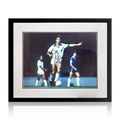 Johan Cruyff Signed New York Cosmos Photo Deluxe Mount Frame (AFTAL Authentication)