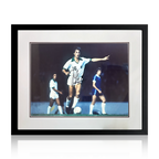 Johan Cruyff Signed New York Cosmos Photo Deluxe Mount Frame (AFTAL Authentication)