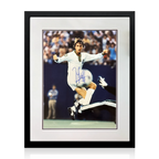 Johan Cruyff Signed New York Cosmos Photo Deluxe Mount Frame (AFTAL Authentication)