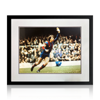 Johan Cruyff Signed FC Barcelona Photo Deluxe Mount Frame (AFTAL Authentication)