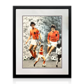 Johan Cruyff Signed Netherlands Photo Deluxe Mount Frame (AFTAL Authentication)