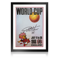 Geoff Hurst Signed England World Cup 66' Signed Poster Deluxe Mount Display