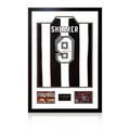 Alan Shearer Signed Retro Newcastle United Shirt Premium Frame